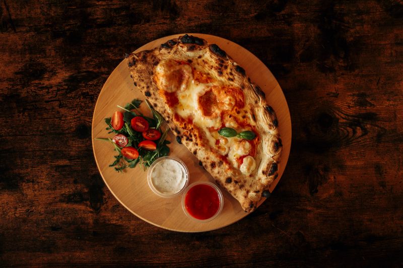 Fresh vegetable toppings for punch pizza artisan pizza