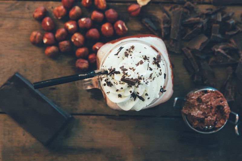 Nutella wood-fired dessert pizza
